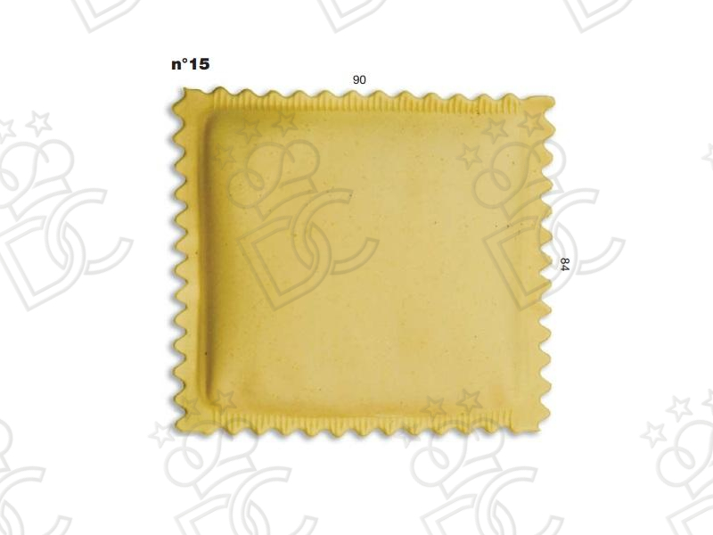 Ravioli mold No. 15 - Size mm 90x84 - Weight gr 78