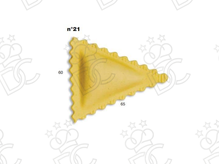 Stampo ravioli N° 21 - Dim. mm 60x65 -  Peso gr 11,5