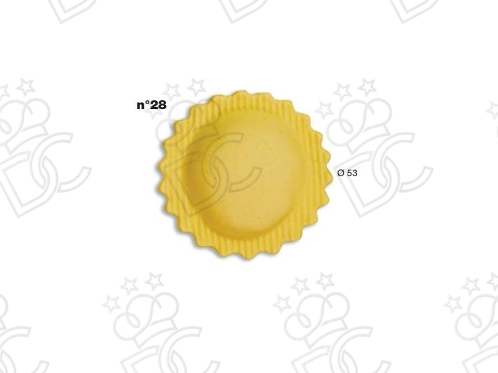 Ravioli mold No. 28 - Size mm Ø53 - Weight g 16