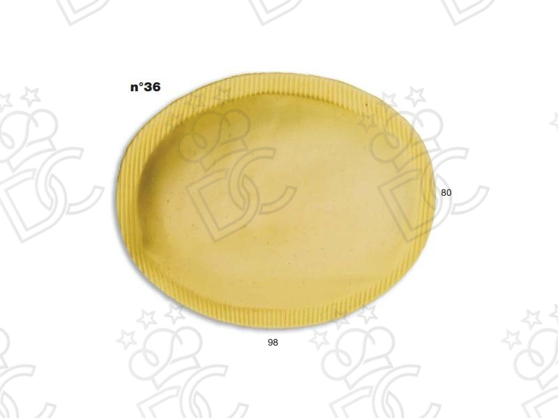 Stampo ravioli N° 36 - Dim. mm 98x80 -  Peso gr 60