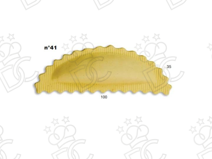 Ravioli mold No. 41 - Size mm 100x35 - Weight g 16
