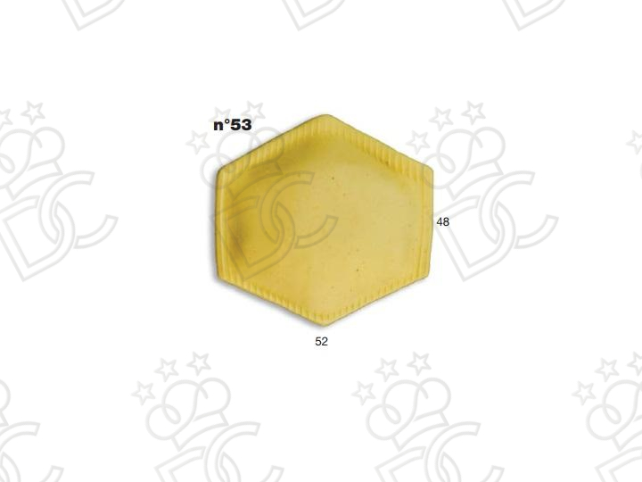 Stampo ravioli Speciali N° 53 - Dim. mm 52x48 -  Peso gr 16,5