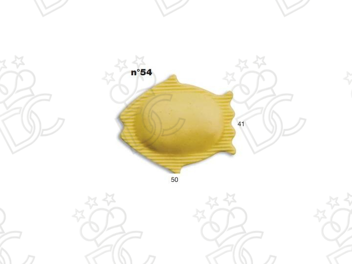 Stampo ravioli Speciali N° 54 - Dim. mm 50x41 -  Peso gr 8,4