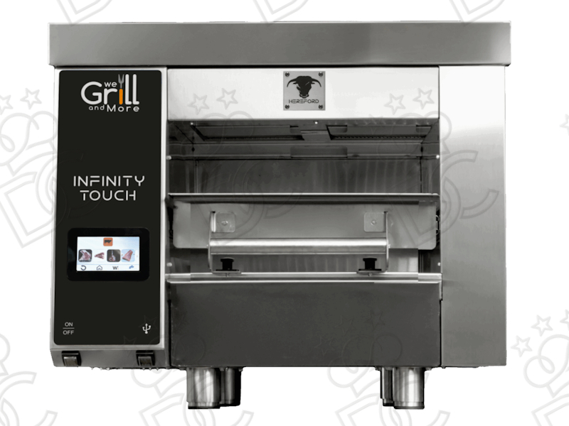 INFINITY TOUCH HEREFORD electric Broiler Grill - 2 radiant glass-ceramic plates