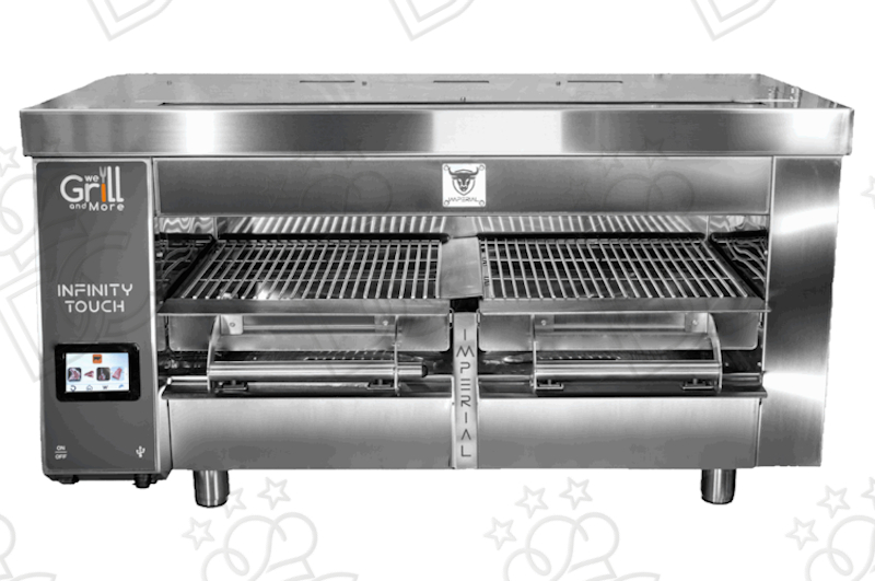 INFINITY TOUCH IMPERIAL electric Broiler Grill - 4 radiant glass-ceramic plates