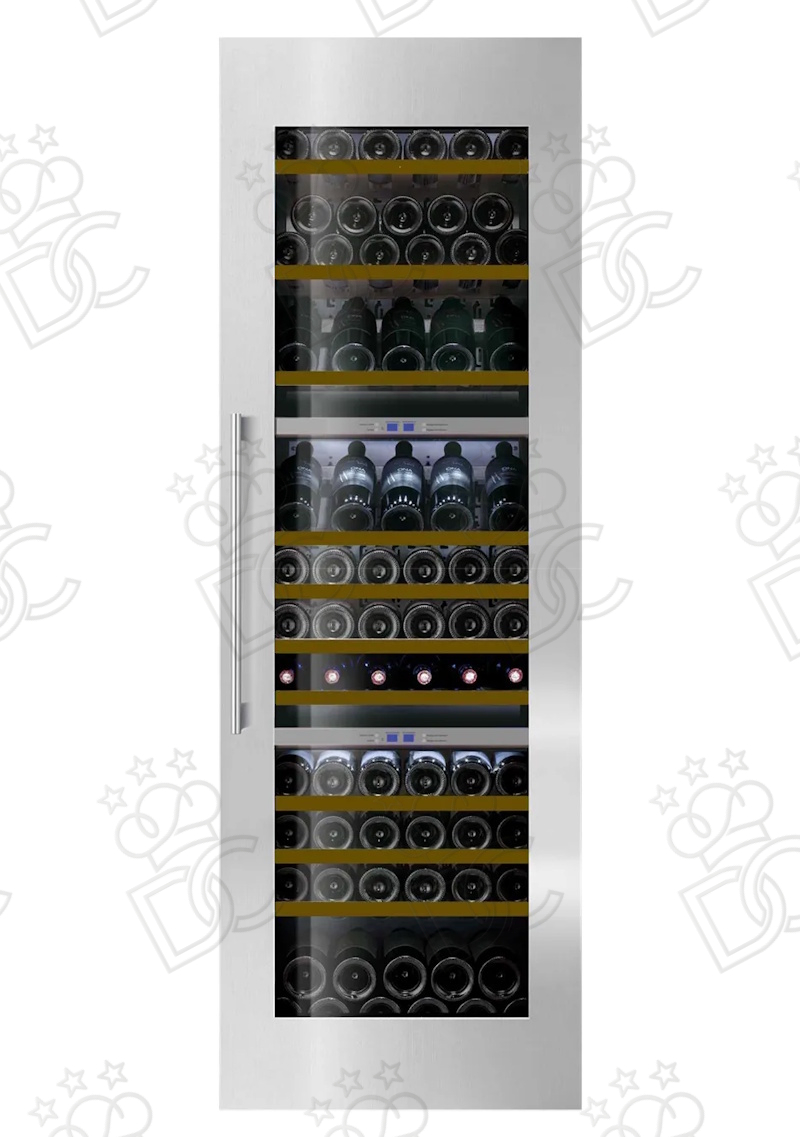 Refrigerated wine cellar - 89 bottles - stainless steel