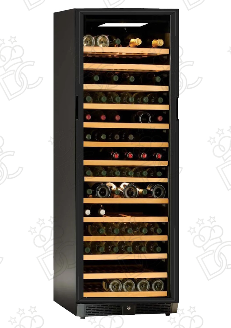 Cave à vin réfrigérée - n° 165 bouteilles - noire