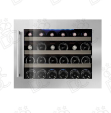 Cantinetta vini refrigerata  - n° 22 bottiglie  - inox