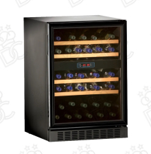 Refrigerated wine cellar - 45 bottles (16+29) - black