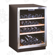 Cantinetta vini refrigerata  - n° 45 bottiglie  - porta inox