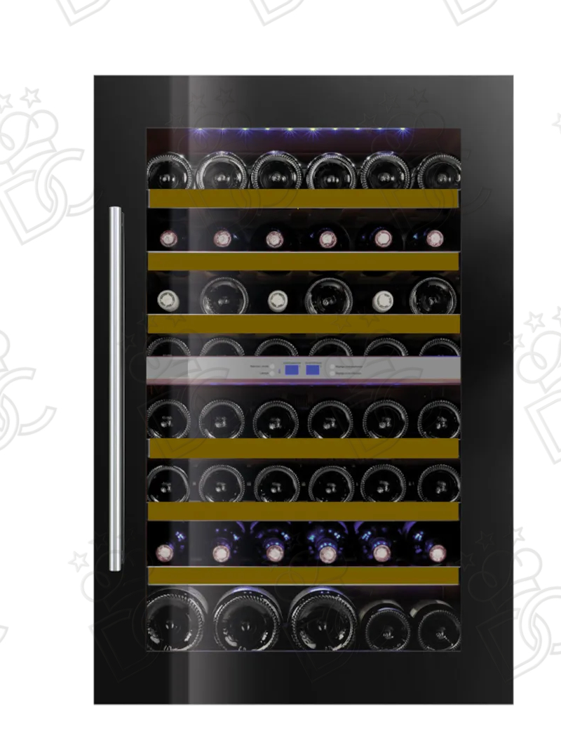 Refrigerated wine cellar - 18+24 bottles - black