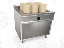 Vapeur électrique Dim Sum - 6 postes GN 2/1- capacité du réservoir 55 l - kW 7