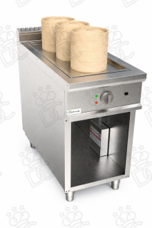 Vapeur électrique Dim Sum - 3 postes GN 1/1 - capacité du réservoir 24 l - kW 7
