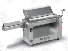 Laminoir avec rouleaux lisses inox - double entrée pâte - 32 cm