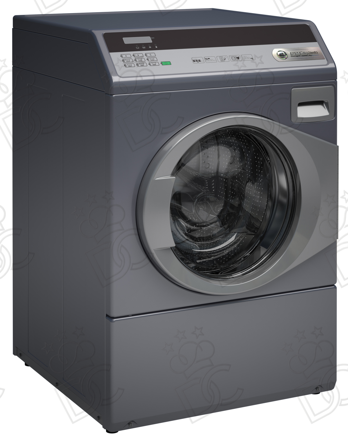 Lave-linge 10kg - Essorage 500-1200tr/min - Contrôle électronique - Vidange 1" avec pompe