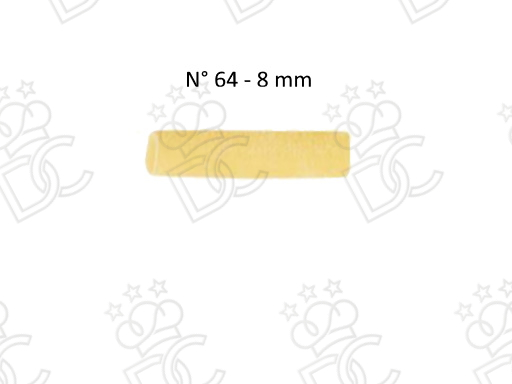 Filière n° 64 en bronze pour maccheroni lisses 8 mm