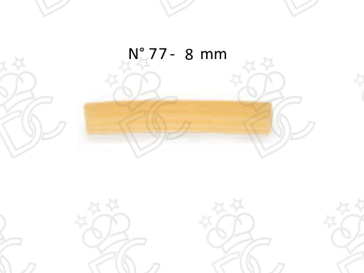 Filière n° 77 en téflon pour maccheroni rayés 8 mm