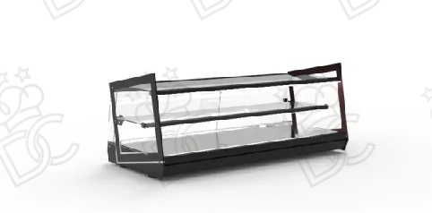 Vetrina espositiva neutra 4 x GN 1/3 x 40h