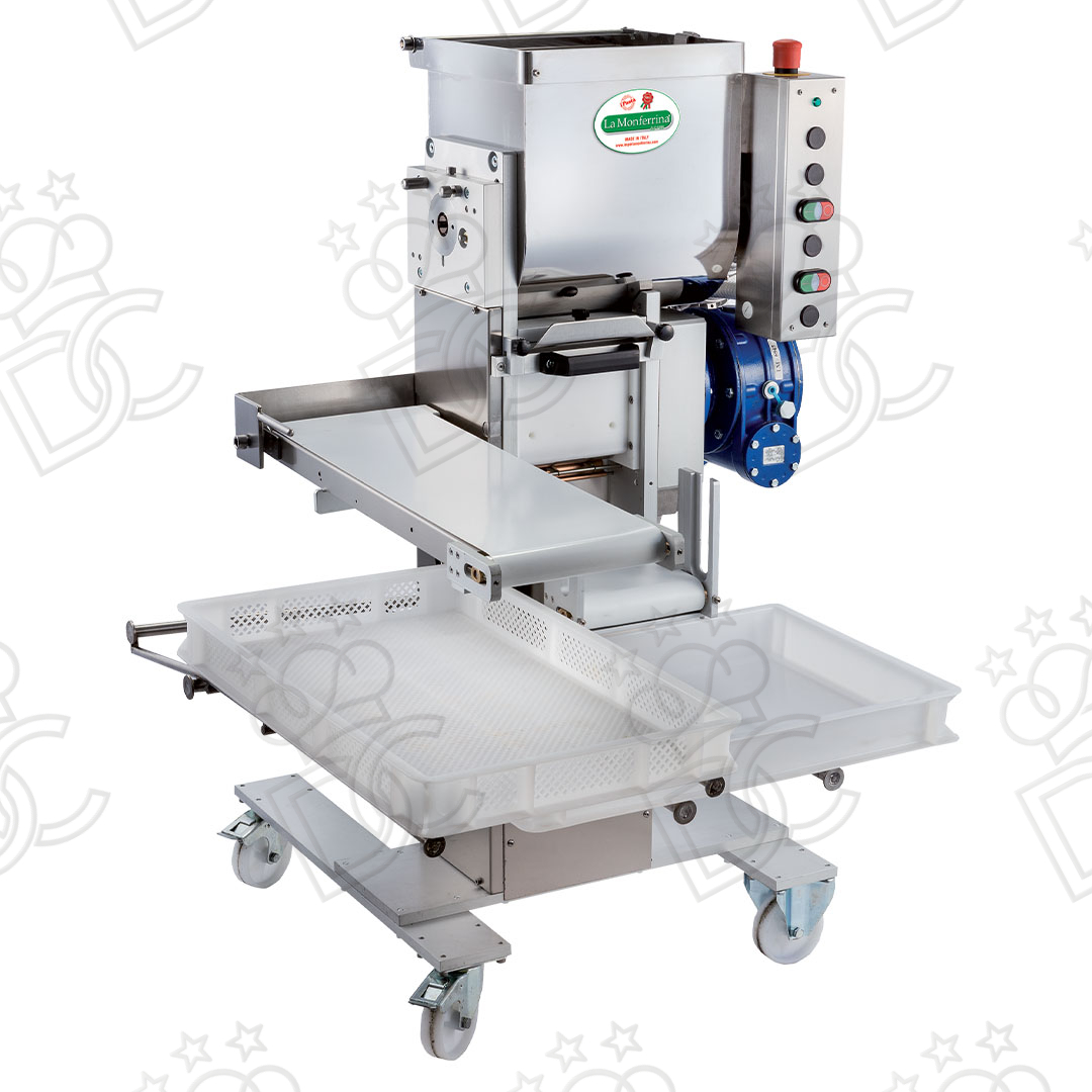 PIDUE2V - Sfogliatrice automatica vasca doppia ed estrusore - 220V