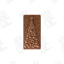 Stampo per tavolette in cioccolato BUBBLE TREE - 3 impronte mm 154x77x13h