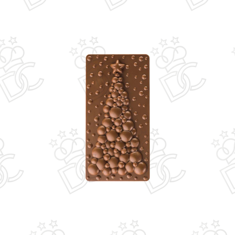Moule pour tablettes en chocolat BUBBLE TREE - 3 empreintes mm 154x77x13h