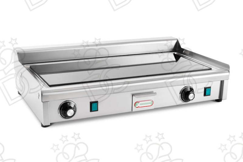 Fry-Top in vetroceramica doppio - superficie liscia