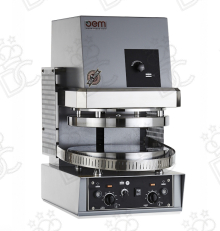 Formatrice a caldo per pizza  - Piatto piano - Diametro max Cm 33 - pizza senza bordo