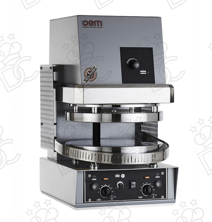 Formatrice a caldo per pizza  -  Piatto svasato 2 mm - Diametro max Cm 33