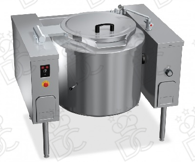 Indirect heating tilting steam kettle 100 litres