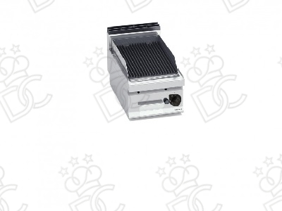 Countertop gas lava stone grill 1/2 module