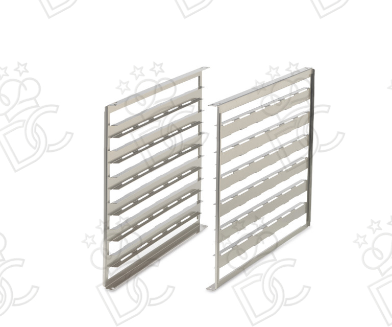 Sheet metal tray holder kit for 6 GN 1/1 trays