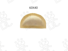 Trafila in bronzo per ravioli mezza luna liscia mm 60x40