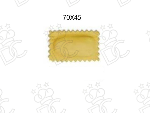 Trafila in bronzo per ravioli rettangolari mm 70x45