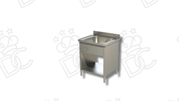 Lavatoio su fianchi 1 vasca con ripiano