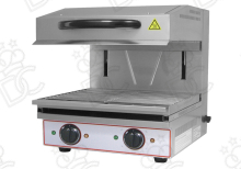 Salamandre mobile - surface de cuisson 59x32 cm - 2 thermostats séparés