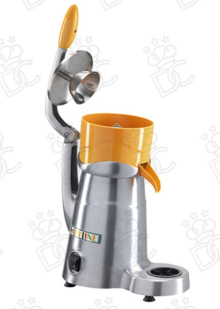 Spremiagrumi in lega di alluminio satinato -  con leva - pigne in acciaio inox - cm 33,5x20,2x47,5/68