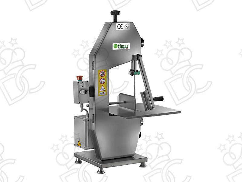 Painted steel bandsaw for bones - 2020 mm blade - single phase