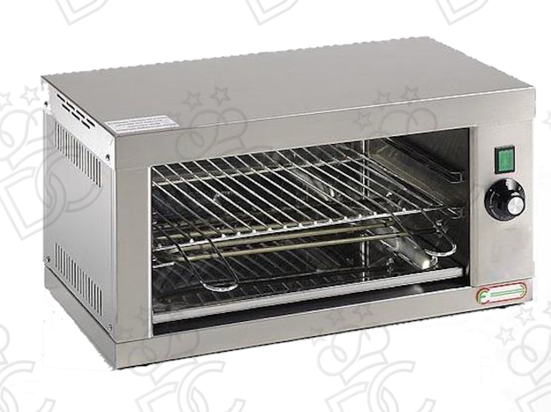 Salamandre électrique petite - ouverture frontale ou traversante - grille 37x23 cm
