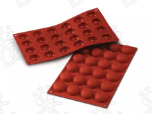 Moule en silicone alimentaire pour N°24 Pomponettes mm Ø34x16h