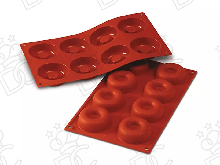 Moule en silicone alimentaire pour N°8 Savarin mm Ø65x21h