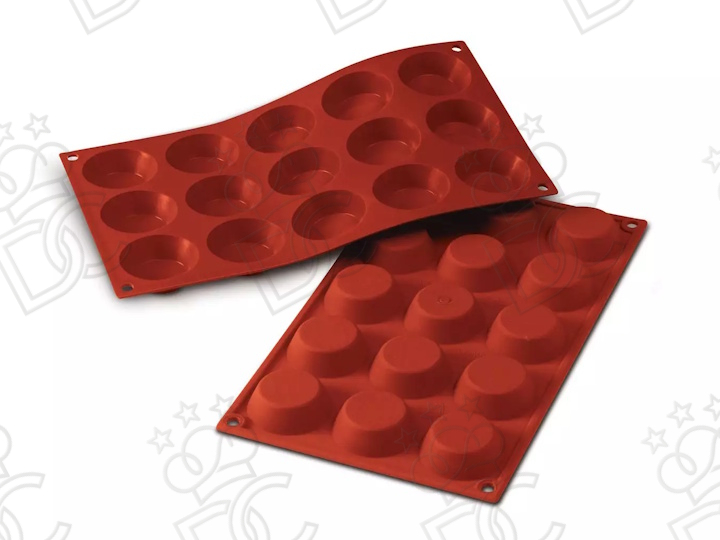 Moule en silicone alimentaire pour N°15 Tartelettes mm Ø50 x 15 h