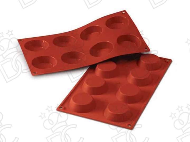 Moule en silicone alimentaire pour N°8 Tartelettes mm Ø60 x 17 h