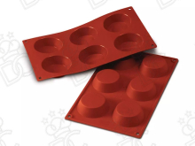 Moule en silicone alimentaire pour N° 6 Tartelettes mm Ø70 x 20 h