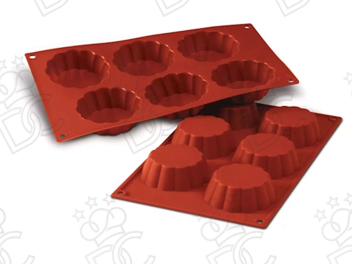Moule en silicone alimentaire pour N°6 Briochette mm Ø79 x 30 h