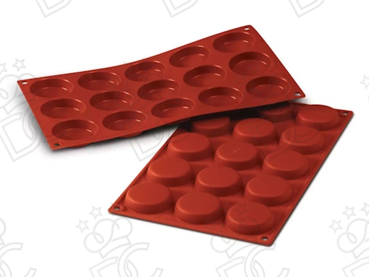 Food-grade silicone mold for No.15 Flan mm Ø50 x 14 h