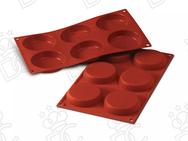 Moule en silicone alimentaire pour N°6 Flan mm Ø80 x 18 h
