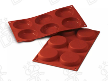 Moule en silicone alimentaire pour N°6 Flan mm Ø80 x 18 h