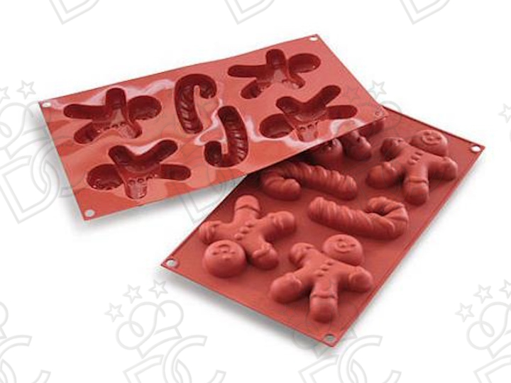 Stampo in silicone alimentare per Gingerbread Man mm 94,5x78x21h