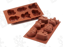 Stampo in silicone alimentare per N°15 Forme Magic Winter mm 39x49x25h