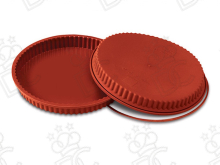 Tortiera rotonda per crostata in silicone alimentare mm Ø240x30h
